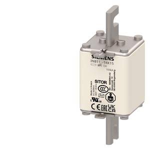 Ein Siemens-Elektrosicherungsschalter oder Trenngerät mit Metallbefestigungslaschen oben und unten, gezeigt auf weißem Hintergrund.