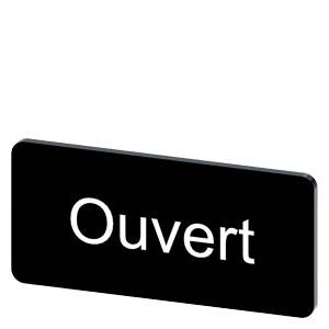 Schwarzes Schild mit der Aufschrift „Ouvert