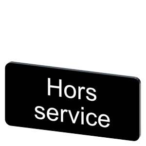 Schwarzes Schild mit der Aufschrift „Hors service