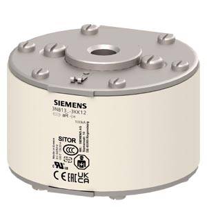 Runde Siemens SITOP Industriekomponente mit oberer Metallmontageplatte und zentraler Öffnung, gekennzeichnet mit Produktmarkierungen und Zertifizierungen.