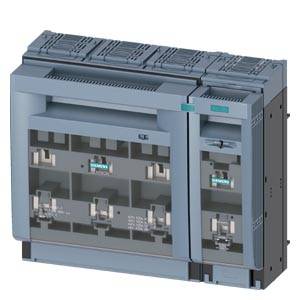 Elektrisches Industrieschutzschalter-Panel mit transparenter Frontabdeckung, die interne Schalterkomponenten in einem grauen Gehäuse zeigt.