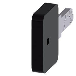 Schwarze rechteckige elektronische Komponente mit einer Metallverbindungslasche, die sich von der Rückseite erstreckt.
