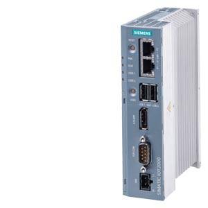Siemens SIMATIC Industrie-Steuermodul mit mehreren Frontanschlüssen und Anzeigelichtern, dargestellt vor weißem Hintergrund.