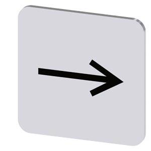 Schwarzer nach rechts zeigender Pfeil auf einem hellgrauen abgerundeten Quadrat-Symbol, das die Richtung nach rechts anzeigt.