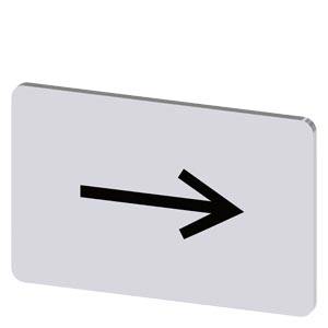 Weißes Schild mit einem schwarzen nach rechts zeigenden Pfeil, der die Richtung nach rechts anzeigt.