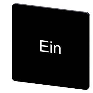 Schwarzes abgerundetes Quadrat-Symbol mit dem weißen Text 'Ein' in der Mitte.
