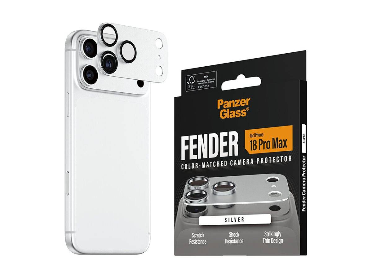 PanzerGlass Fender Camera Protector iPhone 18 Pro Max Silver