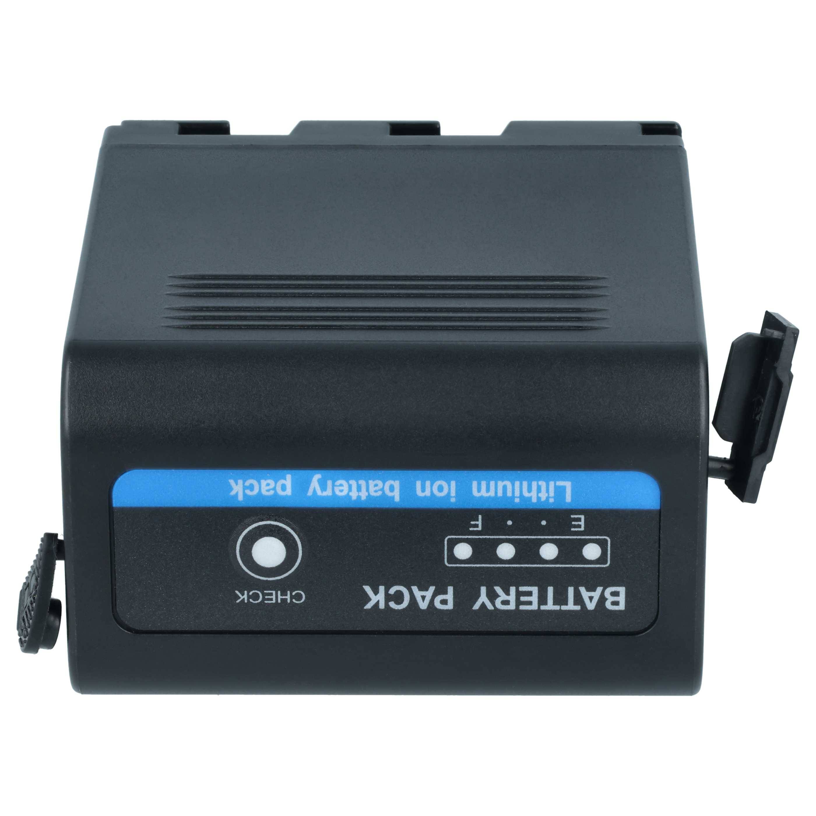 Schwarzes Batteriemodul mit der Beschriftung „BATTERY PACK