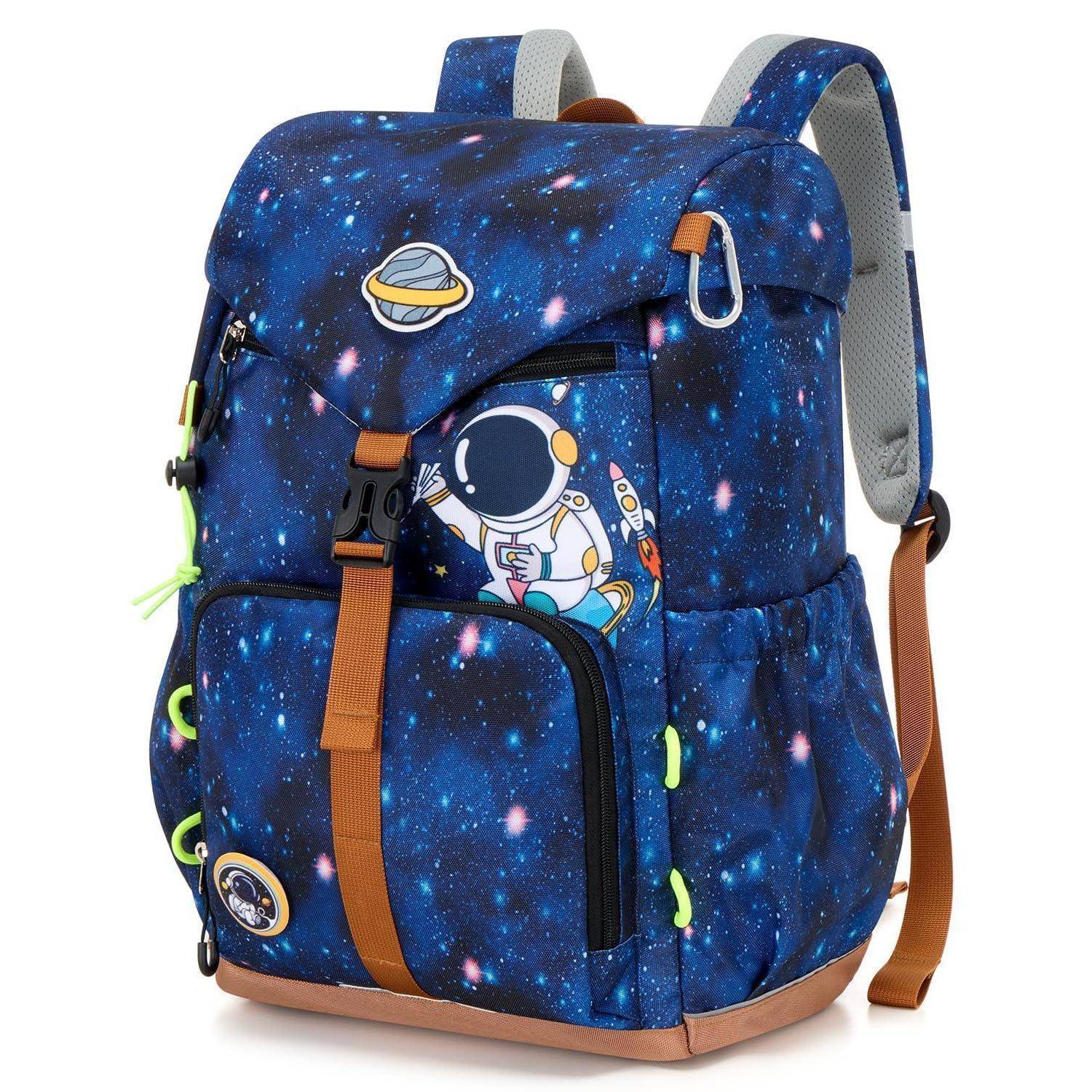 Amythe Schulrucksack Jungen 24L Astronauten-Design Ergonomisch