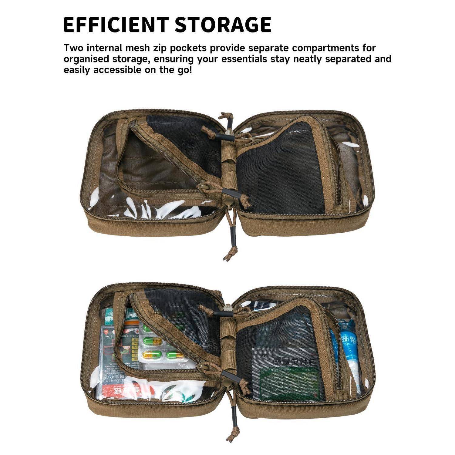 Taktische Erste Hilfe Tasche MOLLE Coyote Brown