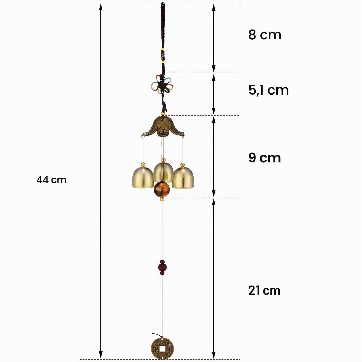 Dzxin Windspiel B-style Messing 49,5 cm