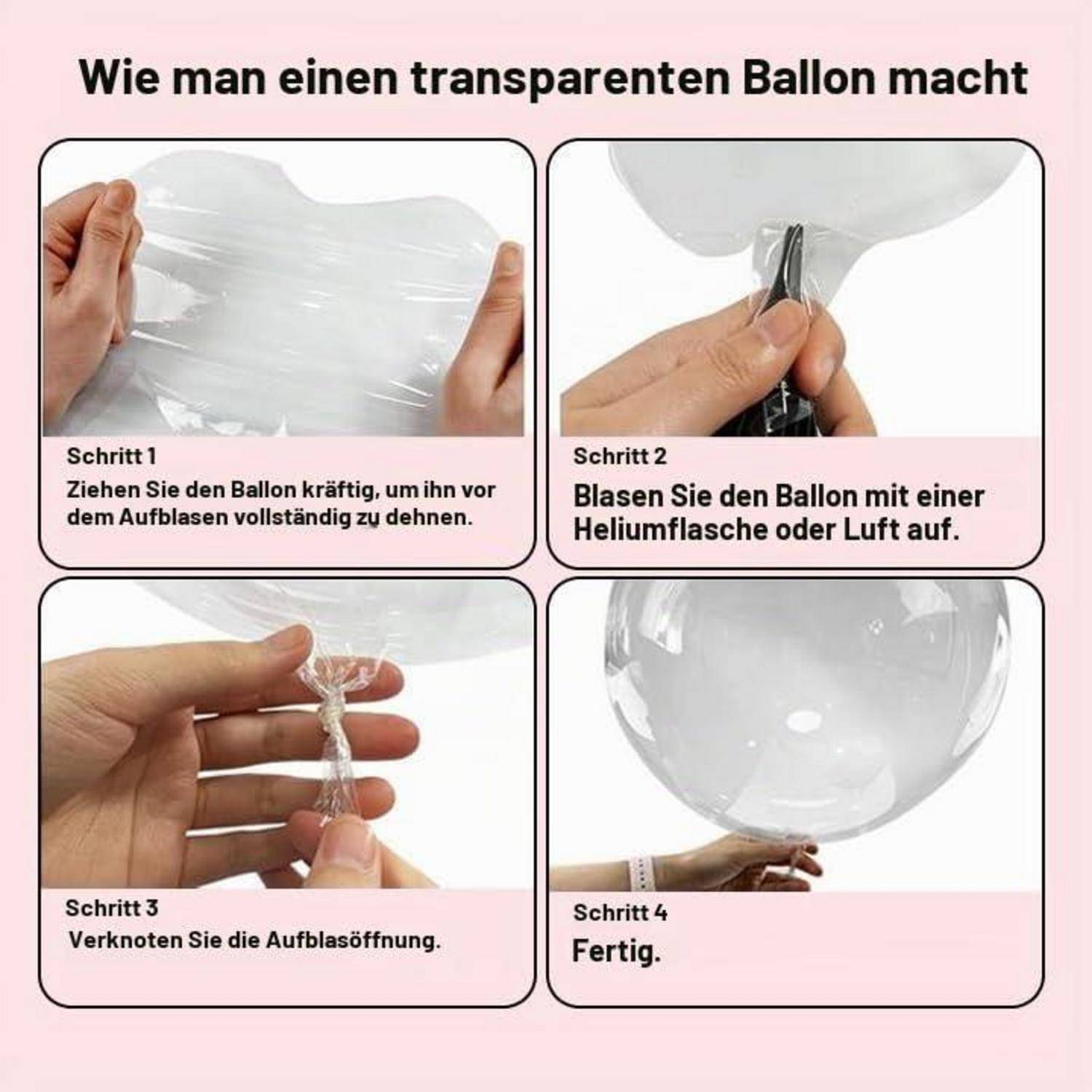Luftballon Girlande Rosa 113 Stück Latex Ballonbogen Pastell Orange