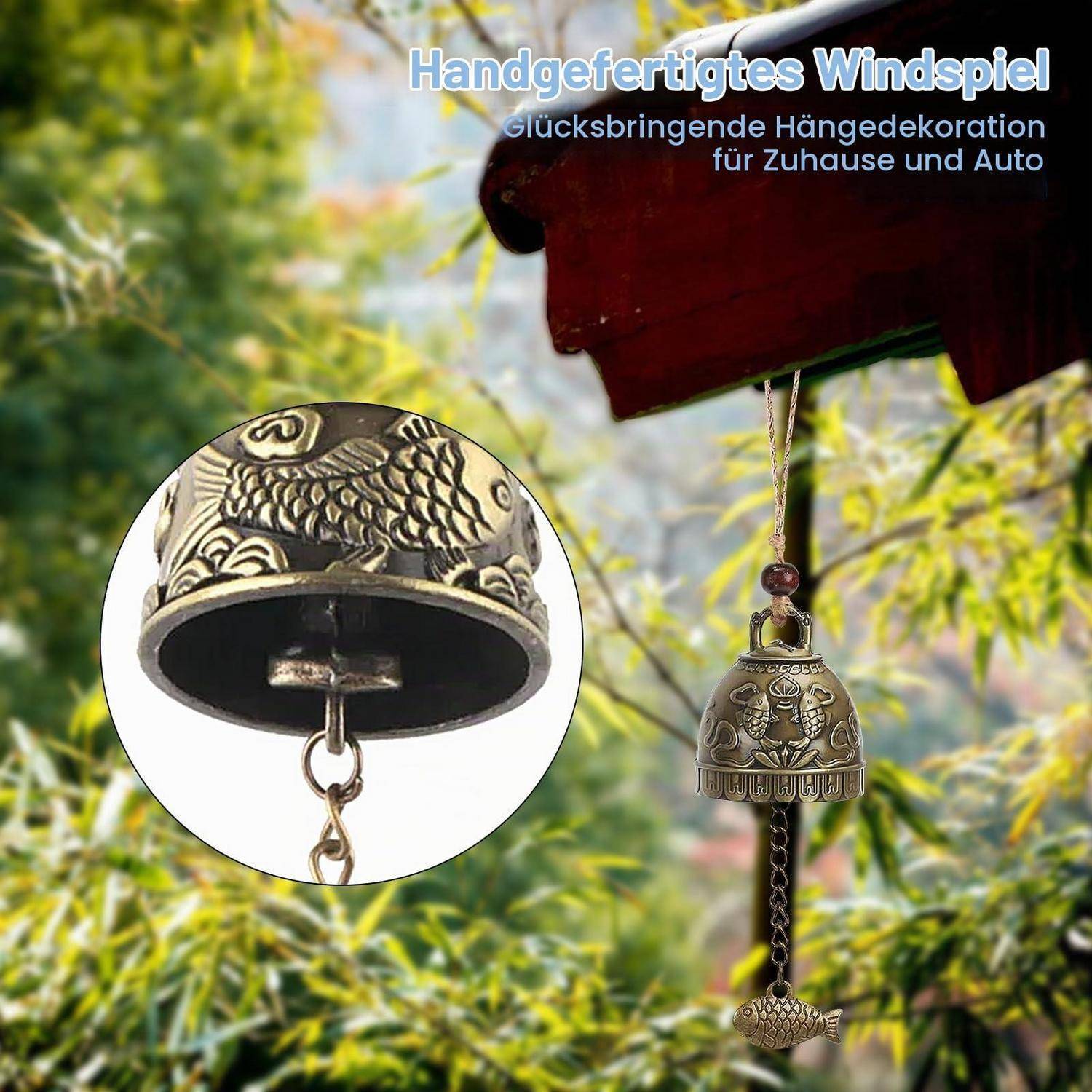 Feng Shui Glocken Set 6 Stück mit Glückstier-Motiven