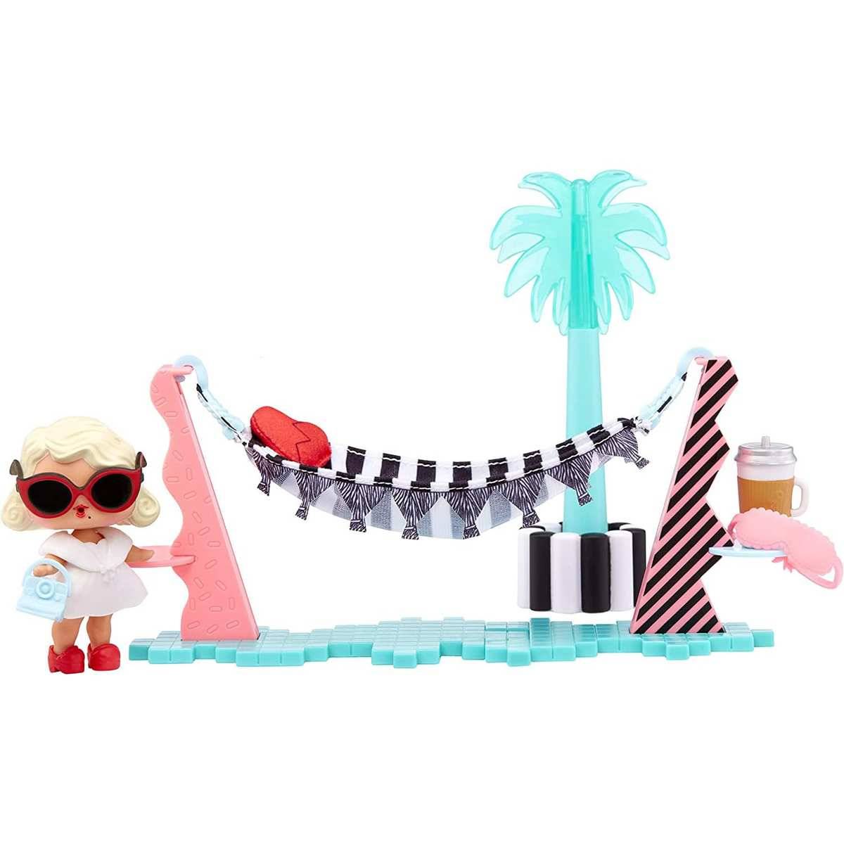 L.O.L. Surprise! OMG House of Surprises Playset Vacay Lounge Puppe Leading Baby