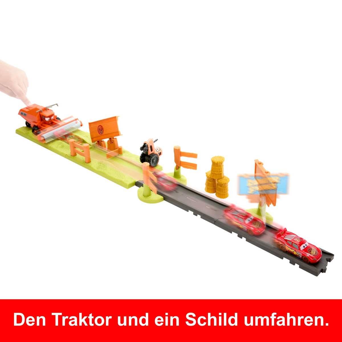 Mattel Disney und Pixar Cars Frank Flucht und Stunt Rennspielset 4+
