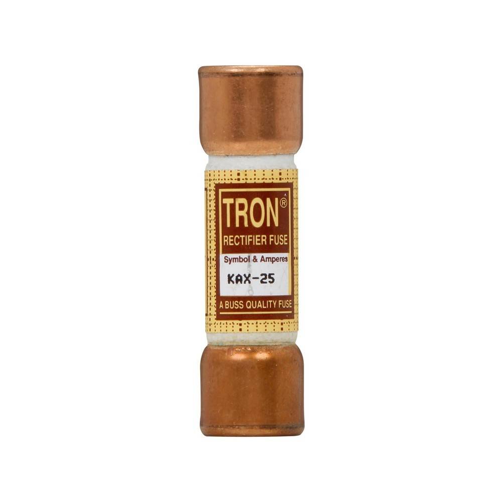 Elektrische Sicherung mit Kupferkappe mit der Bezeichnung „TRON Rectifier Fuse