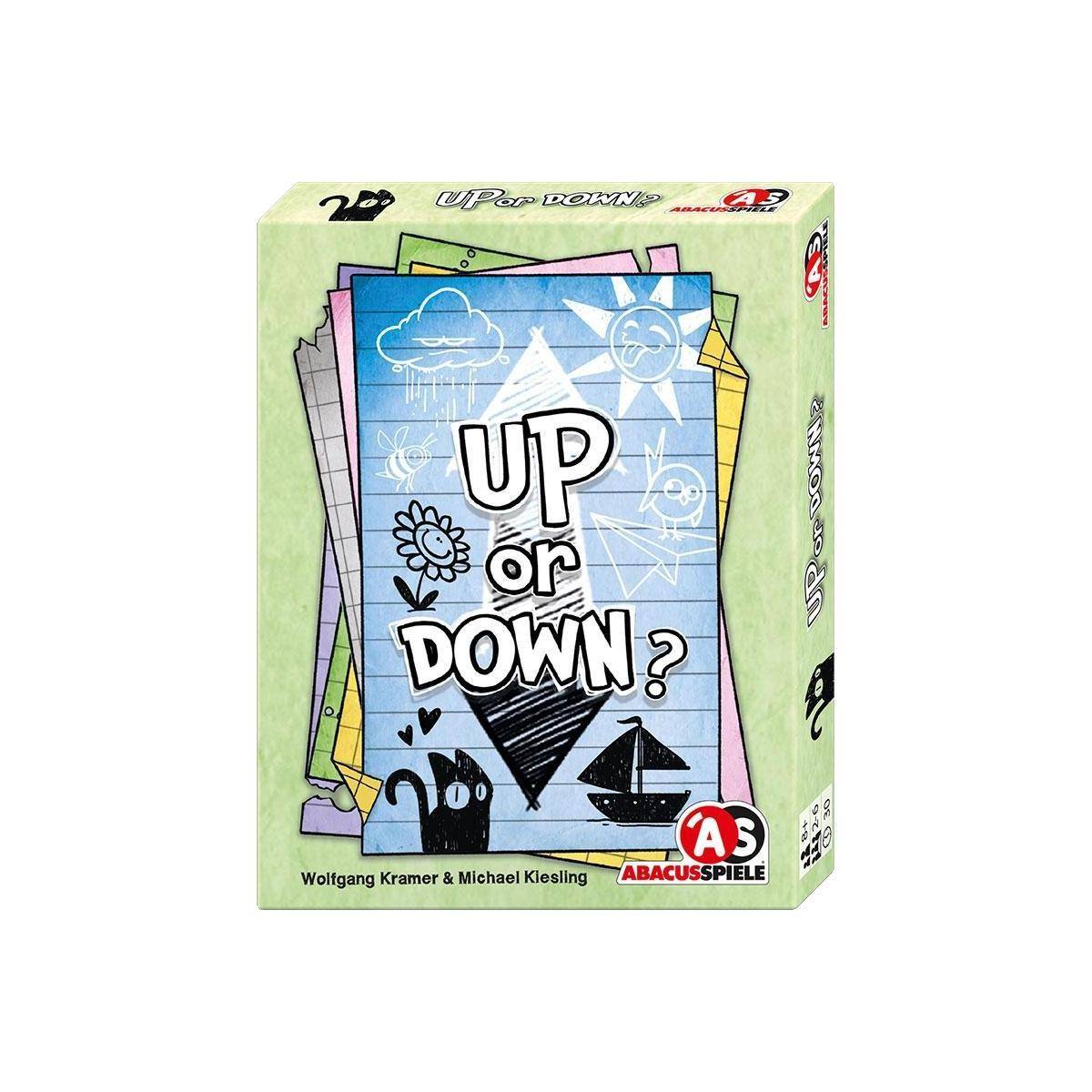 Spielschachtel für das Spiel „Up or Down?