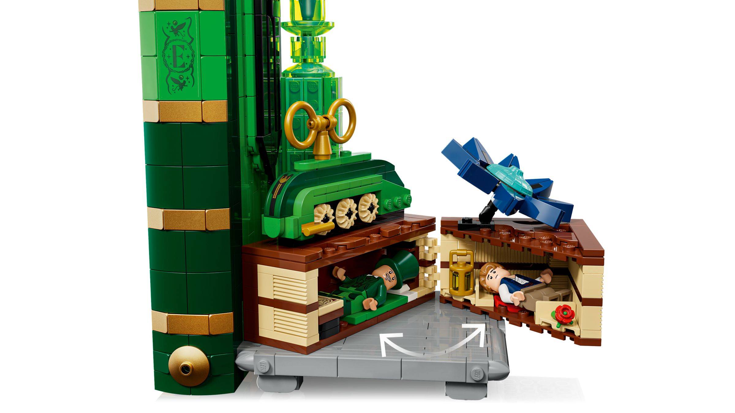 LEGO Wicked 75691 Glinda und Elphaba Bücherstützen
