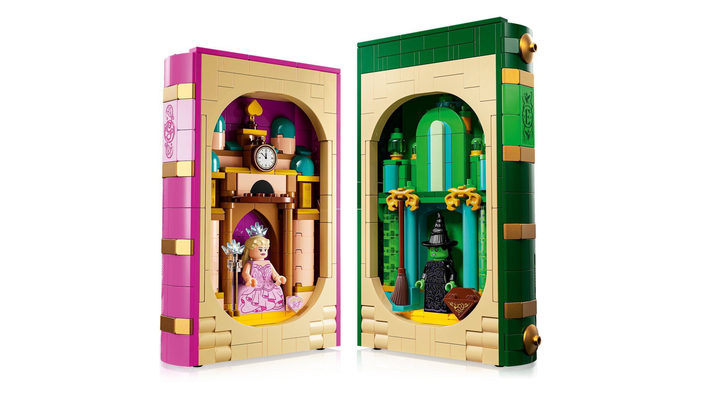 LEGO Wicked 75691 Glinda und Elphaba Bücherstützen