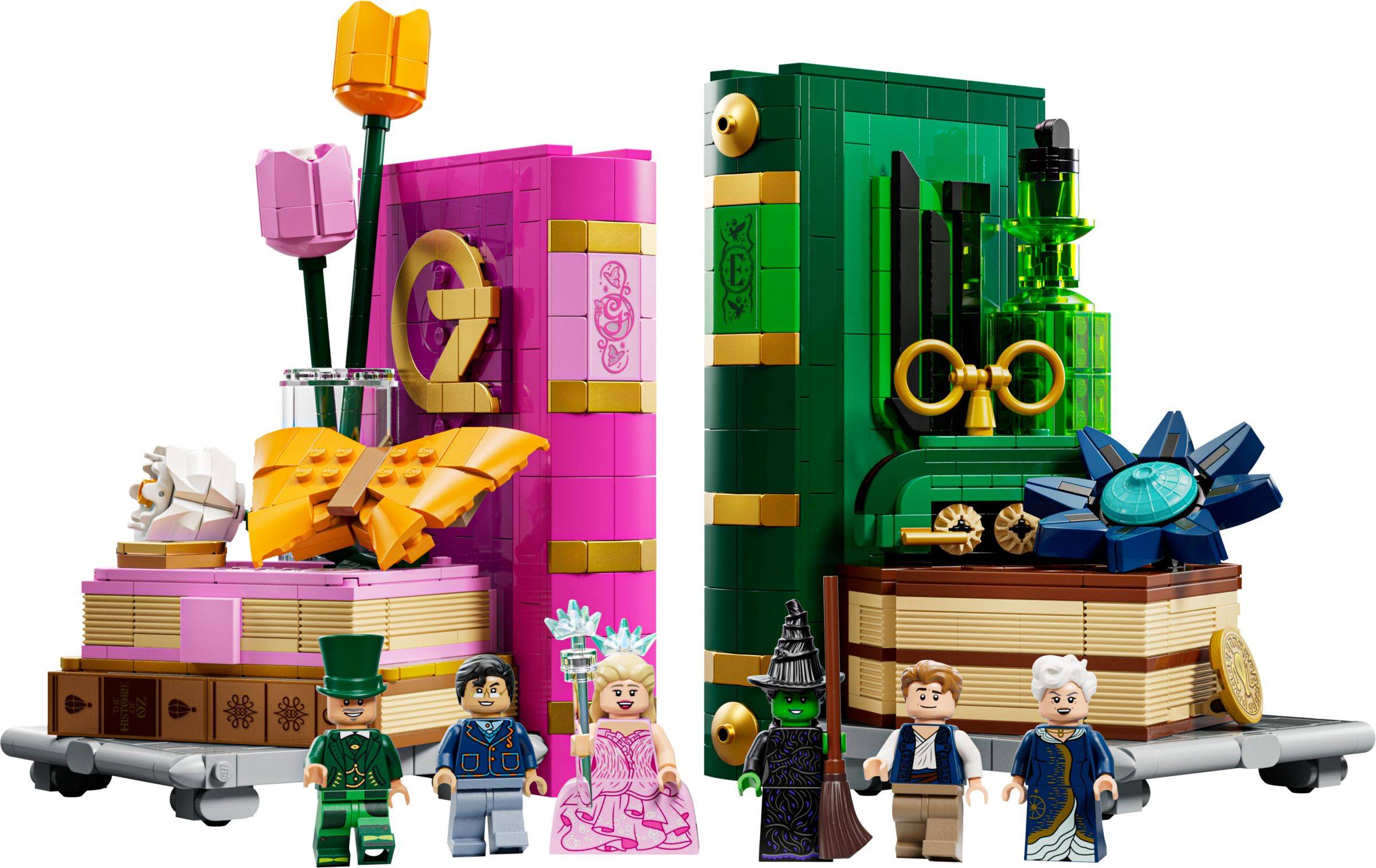 LEGO Wicked 75691 Glinda und Elphaba Bücherstützen