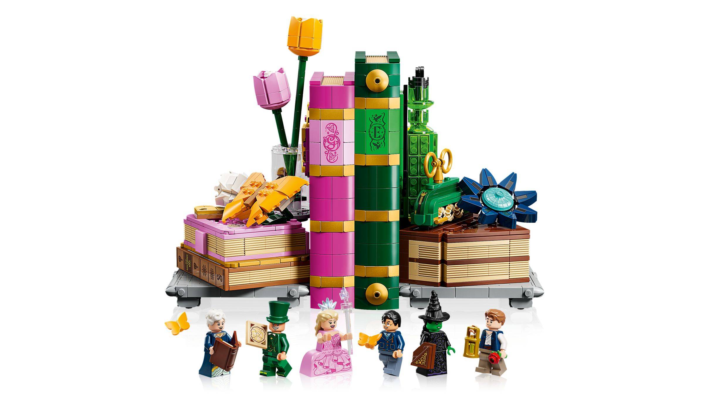 LEGO Wicked 75691 Glinda und Elphaba Bücherstützen
