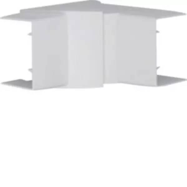Weiße offene Pappschachtel oder Verpackungseinsatz in einer einfachen 3D-Ansicht auf weißem Hintergrund.