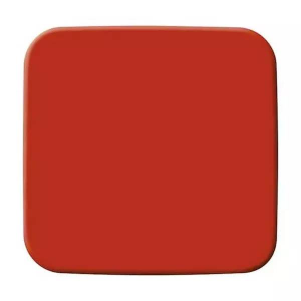 Ein einfaches rotes, abgerundetes Quadrat-Symbol auf weißem Hintergrund.