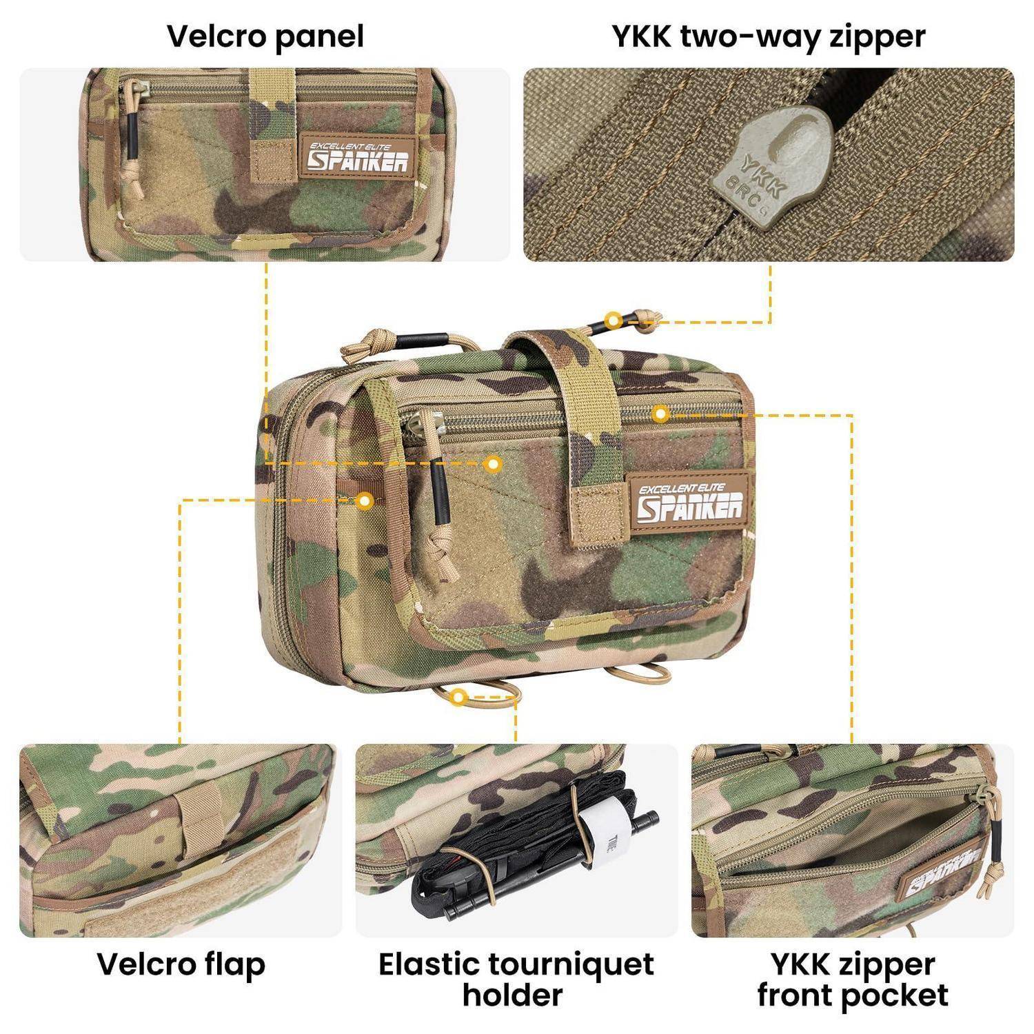EXCELLENT ELITE SPANKER IFAK Tasche Molle Pouch Erste Hilfe Multicam