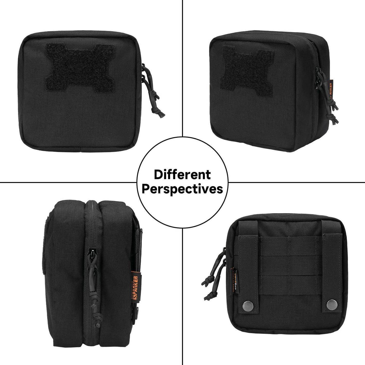 Taktische Erste Hilfe Tasche MOLLE 500D Cordura Schwarz