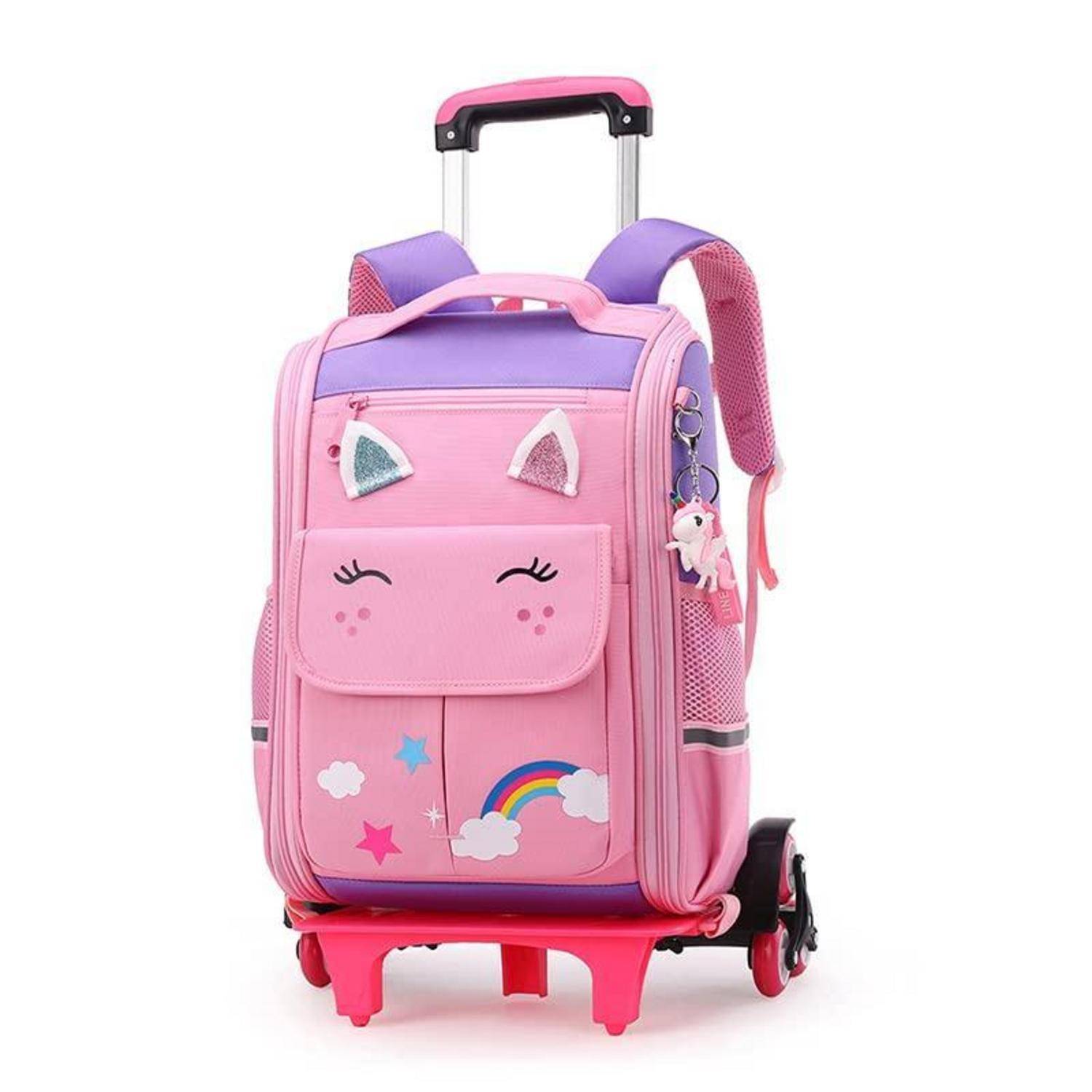 Tanou Trolley Rucksack 6 Rollen 16 Zoll Rosa Lila