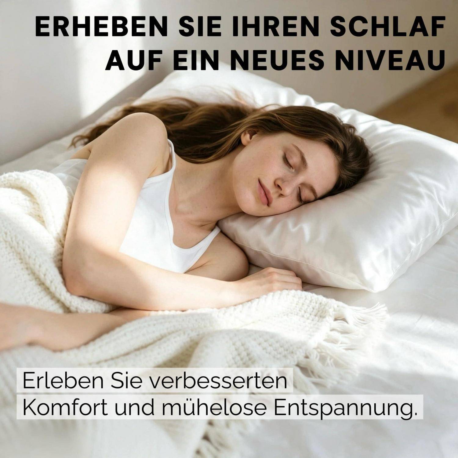 Kissenbezug Seide 40x60cm Maulbeerseide 21 Momme Weiß