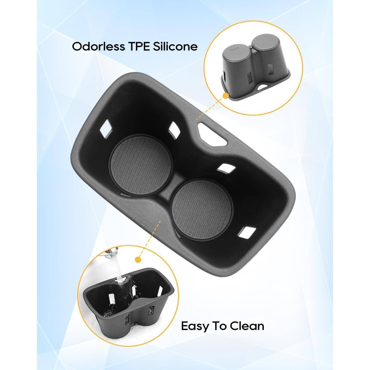 YEE PIN Getränkehalter für BYD Sealion 07 EV 2024-2026 Mittelkonsole TPE Einsatz