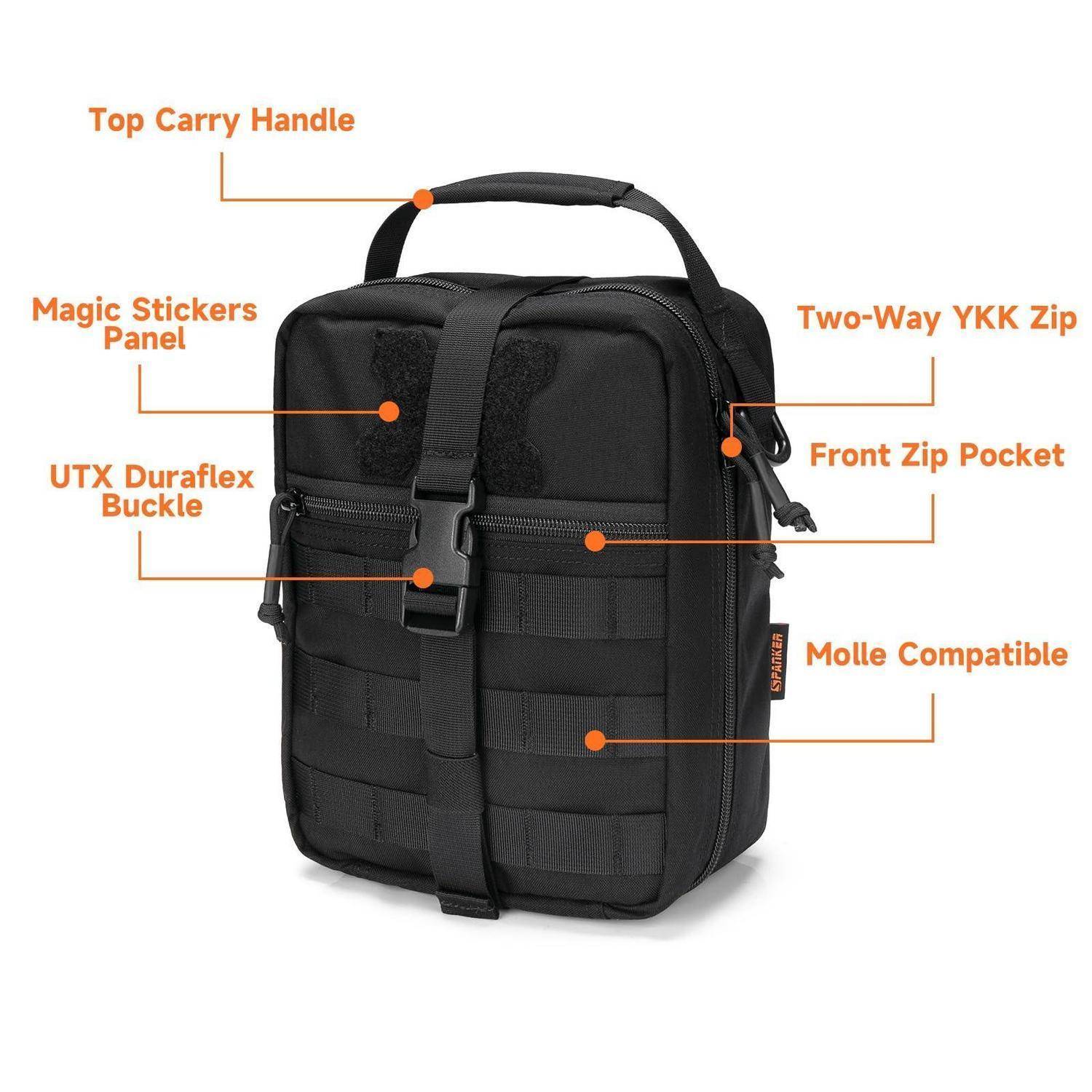 IFAK Tasche Rip-Away Molle EMT Medizinische Tasche Schwarz