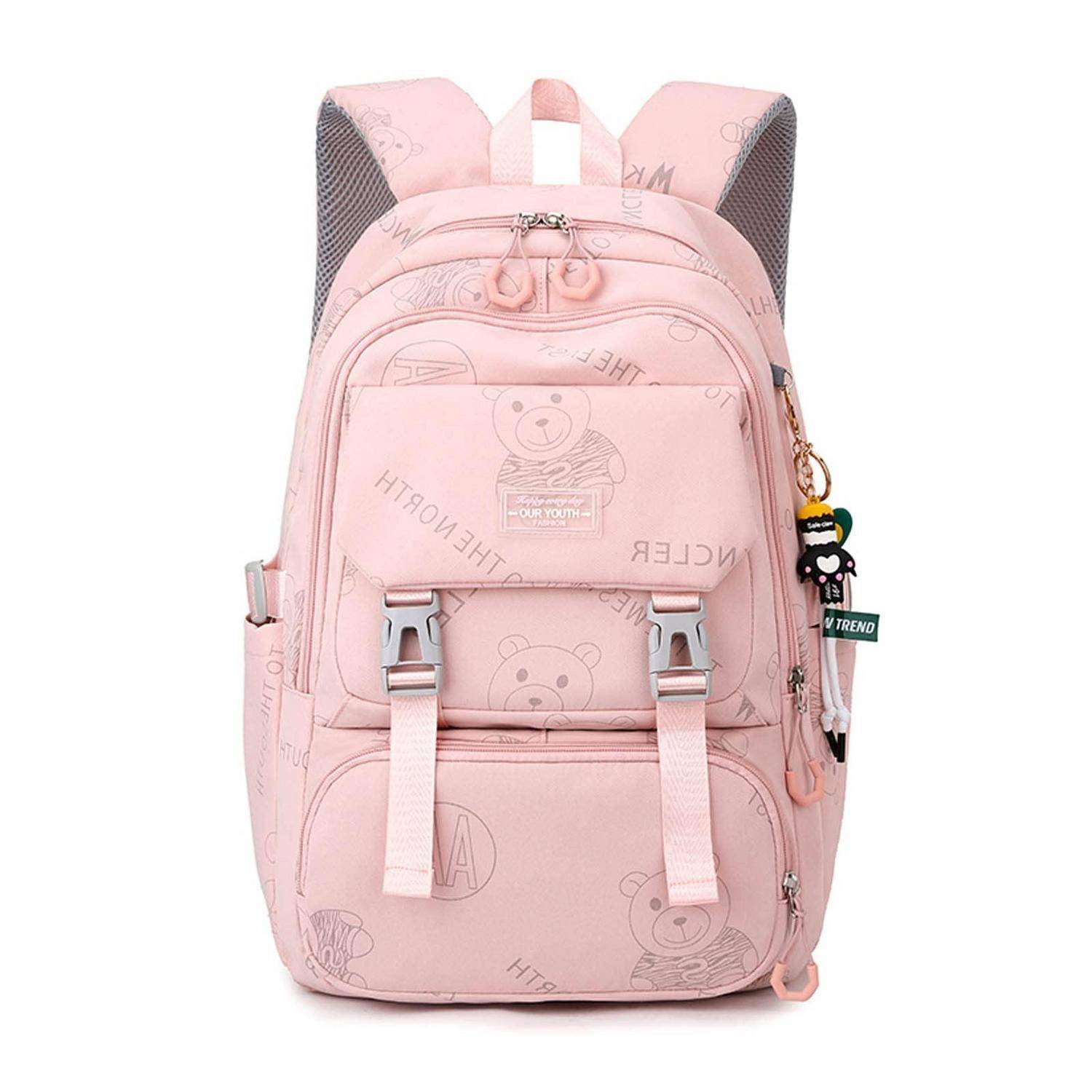 Damen Rucksack Daypack Laptopfach bis 15,6 Zoll Rosa