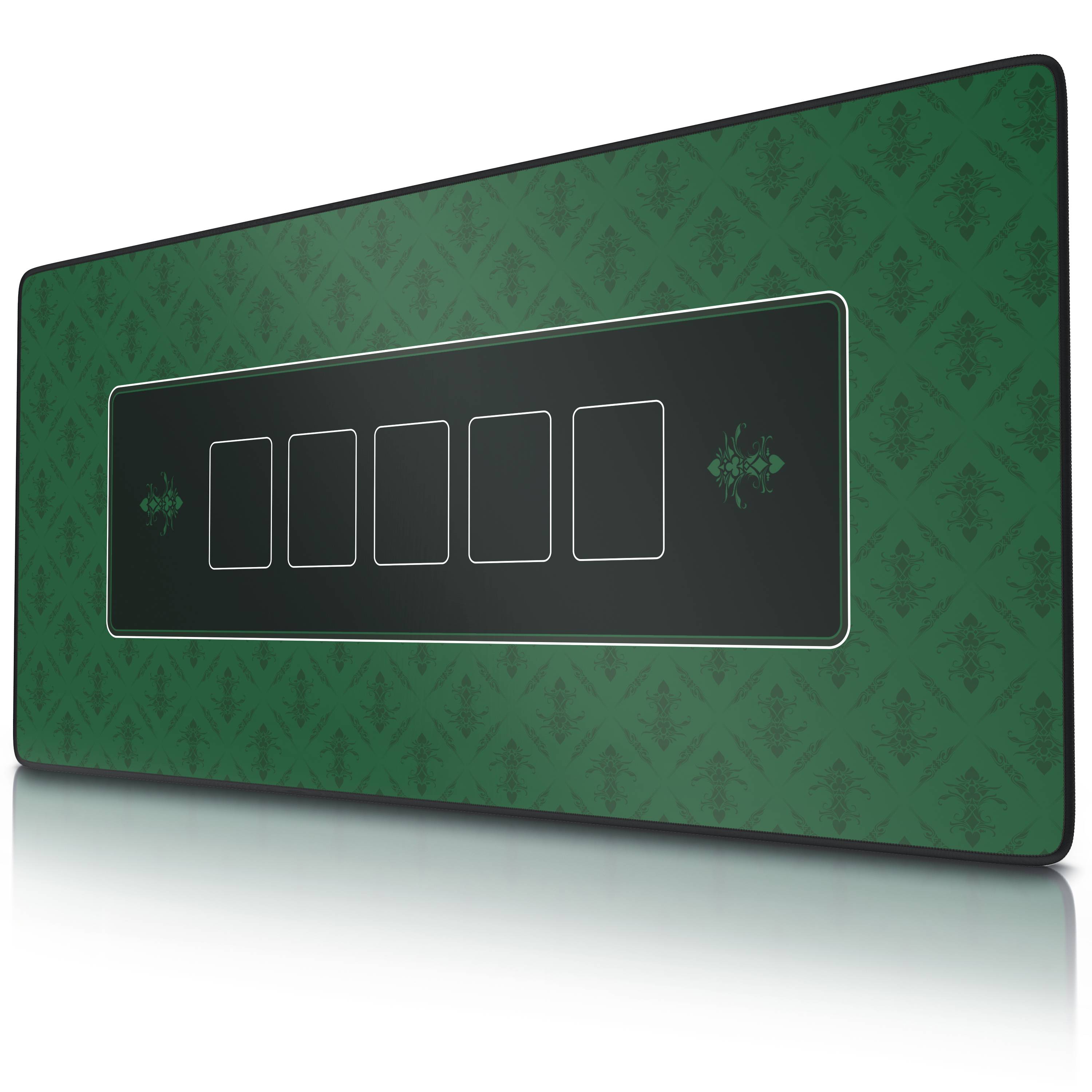 Grünes rechteckiges Gerätepanel mit fünf leeren umrandeten Slots, in einem Winkel auf weißem Hintergrund dargestellt.
