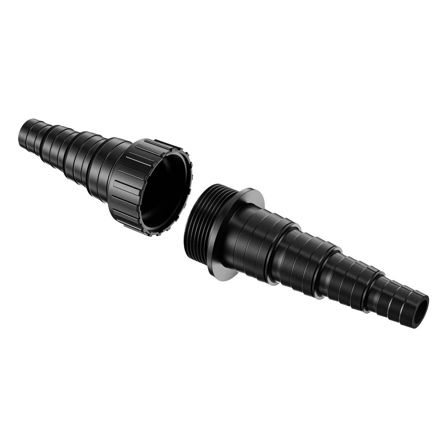 Enhon Schlauchverbinder 20-38mm Kunststoff Schwarz