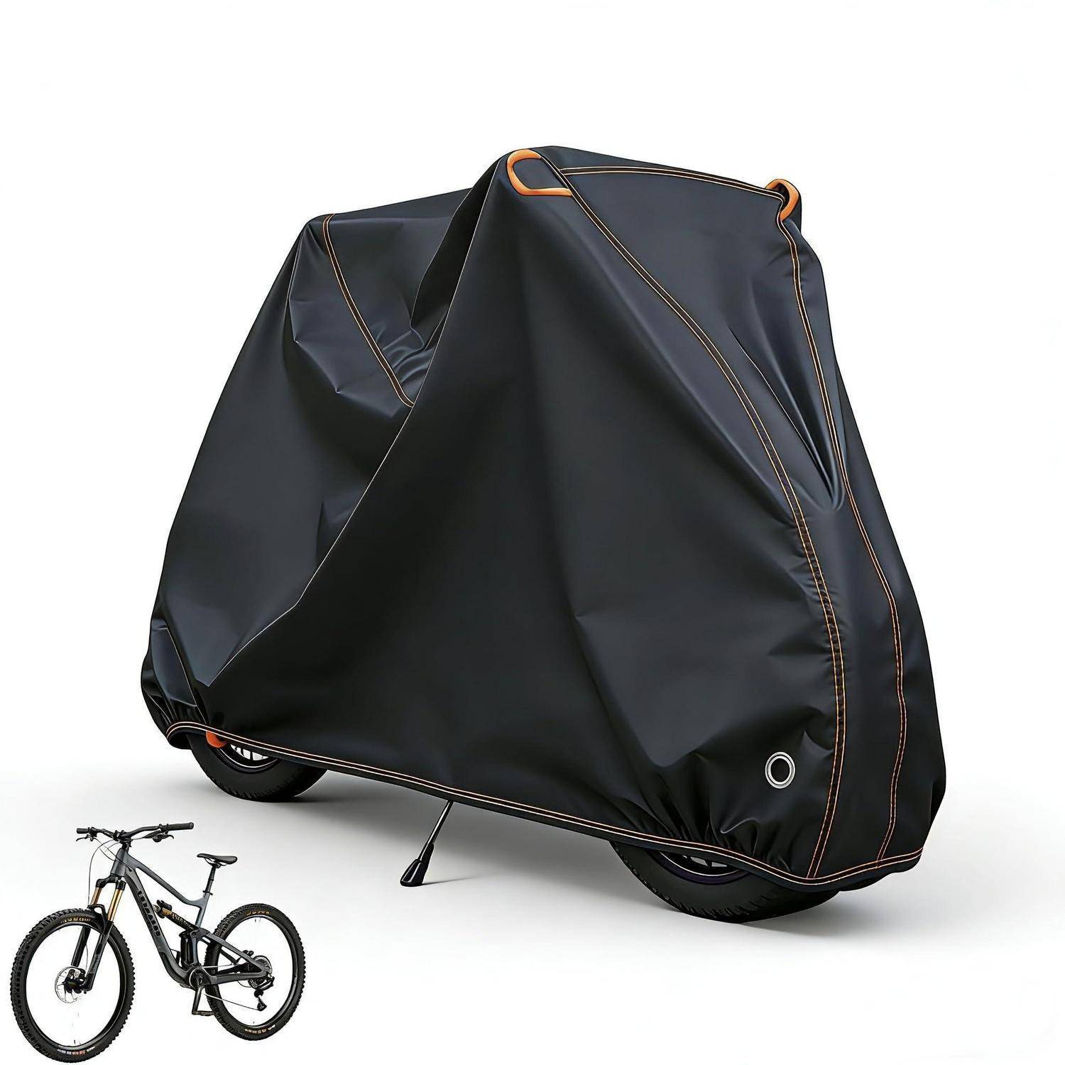 Fahrradabdeckung 500D Oxford wasserdicht mit Schlossführung und Beutel