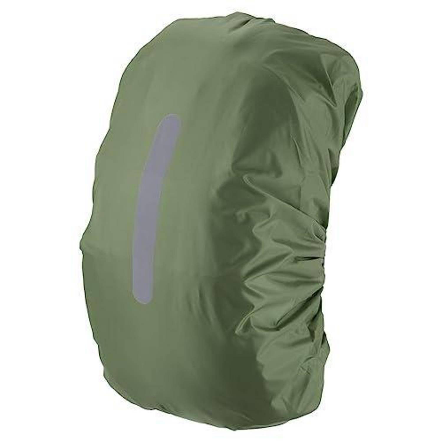 Rucksack Regenhülle XXL Oliv 75-85L wasserdicht reflektierend