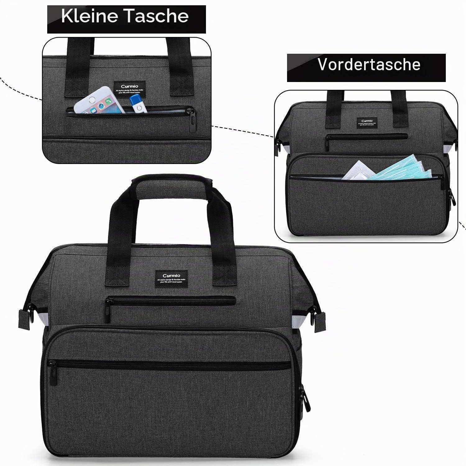 CURMIO Erste Hilfe Tasche Schwarz Wasserdicht Langlebig
