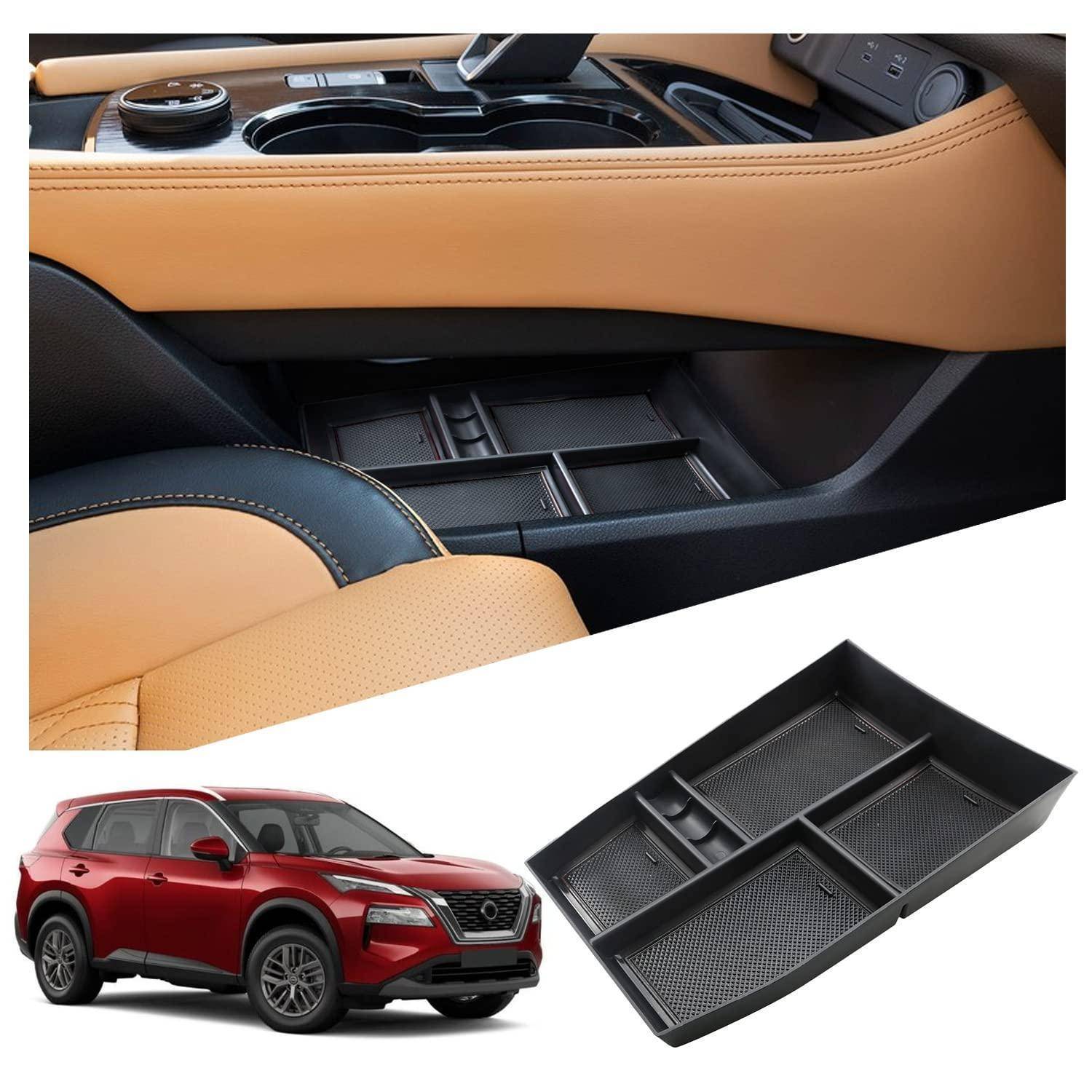 Mittelkonsole Organizer für Nissan X-Trail T33 2022-2026 ABS Schwarz