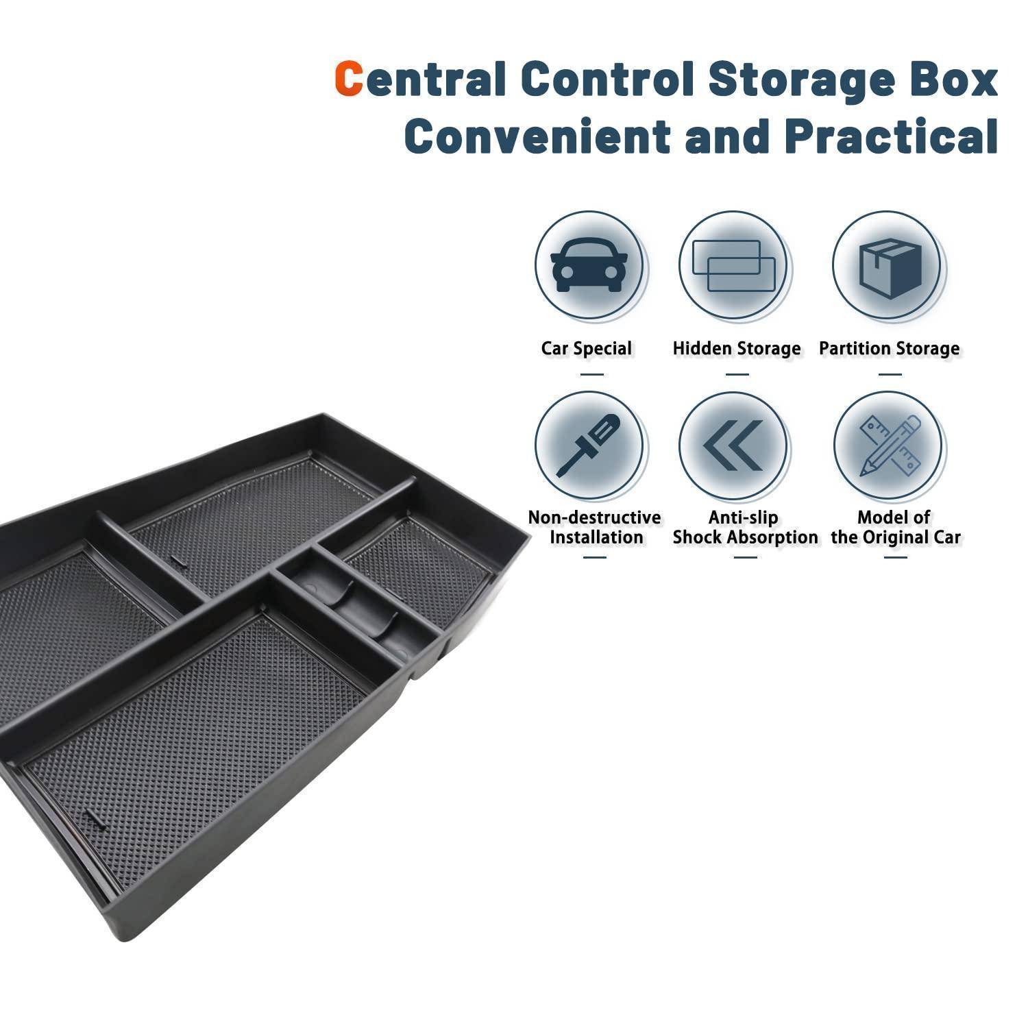 Mittelkonsole Organizer für Nissan X-Trail T33 2022-2026 ABS Schwarz