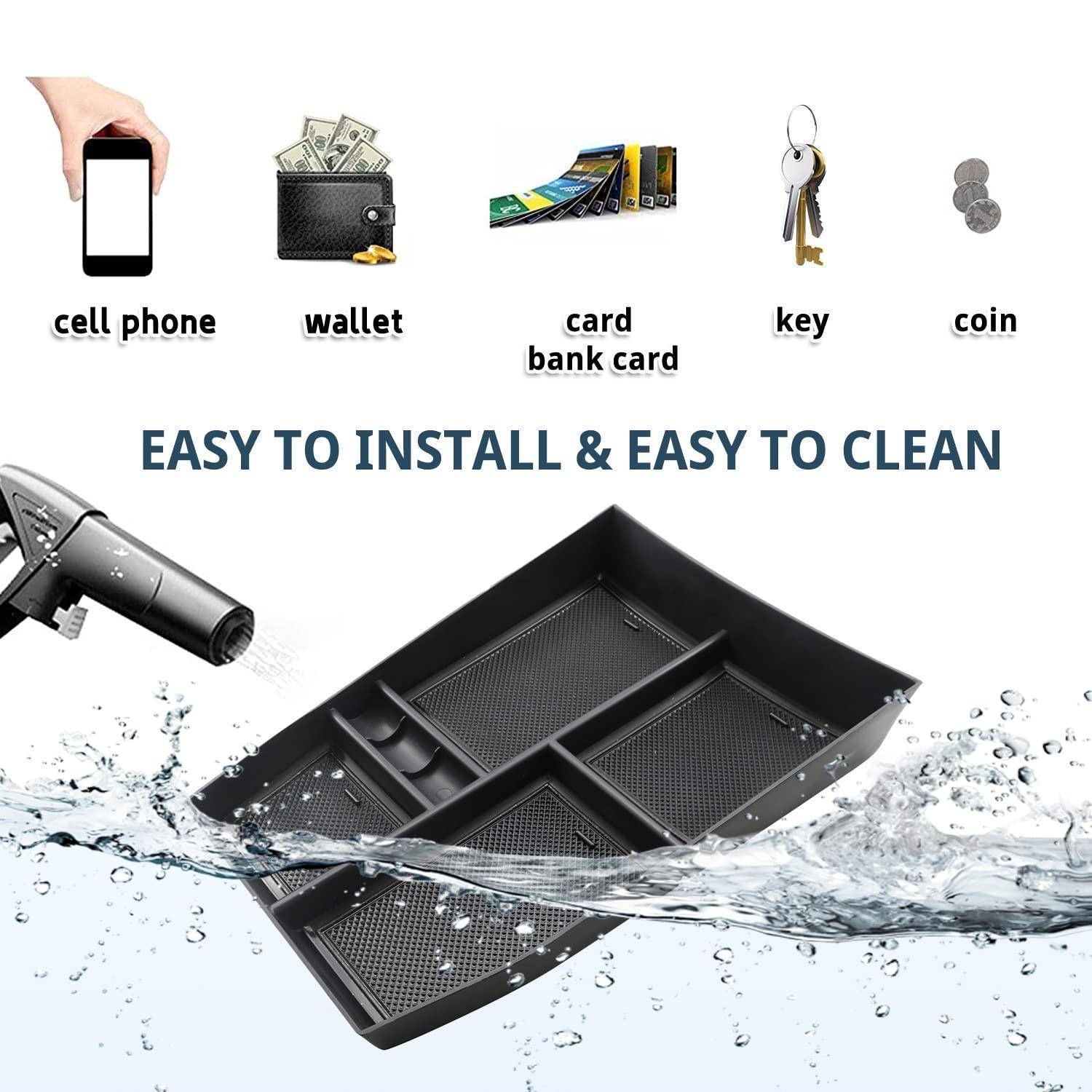 Mittelkonsole Organizer für Nissan X-Trail T33 2022-2026 ABS Schwarz