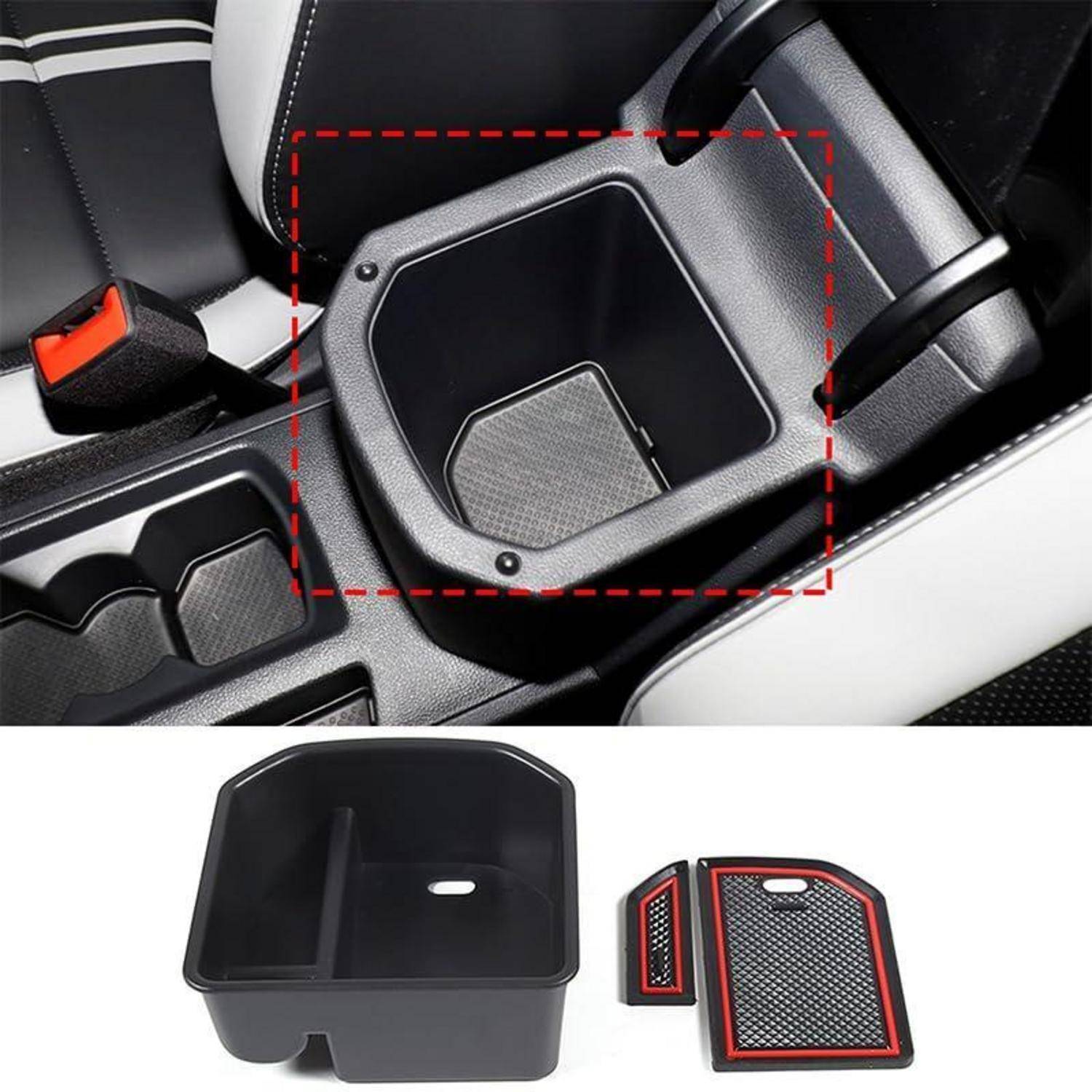 Mittelkonsolen-Organizer für VW T-Roc mit Anti-Rutsch-Matte ABS-Kunststoff