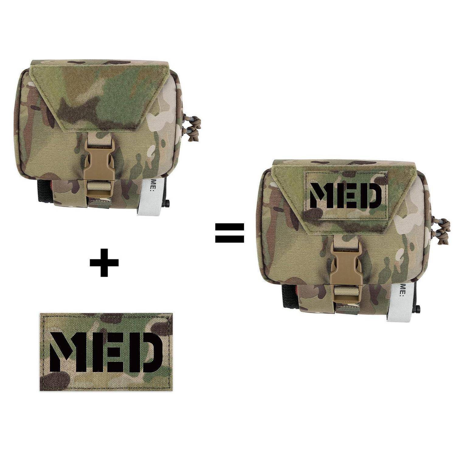 PETAC GEAR Taktische Erste-Hilfe-Tasche IFAK Molle abnehmbar MC