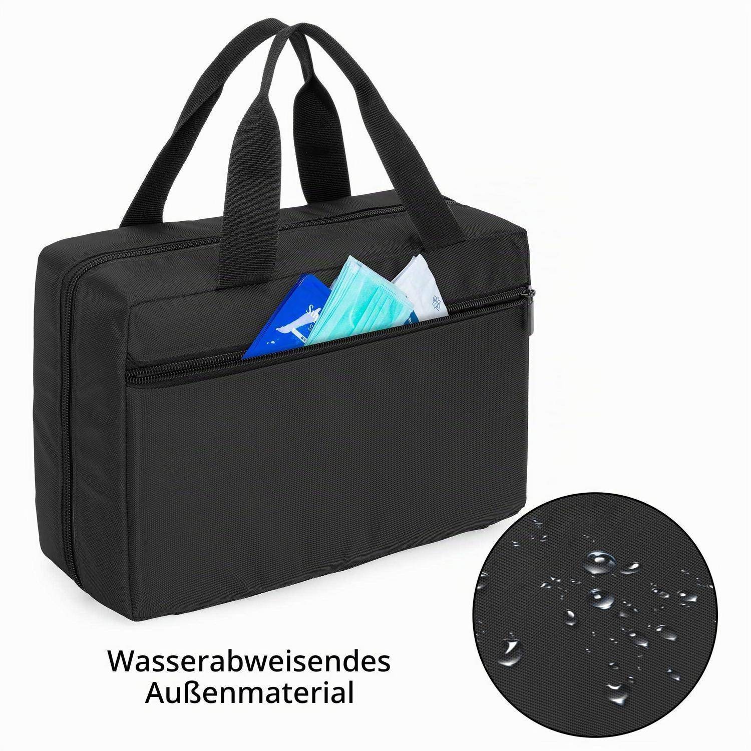 Trunab Erste Hilfe Tasche Schwarz mit Reflektor