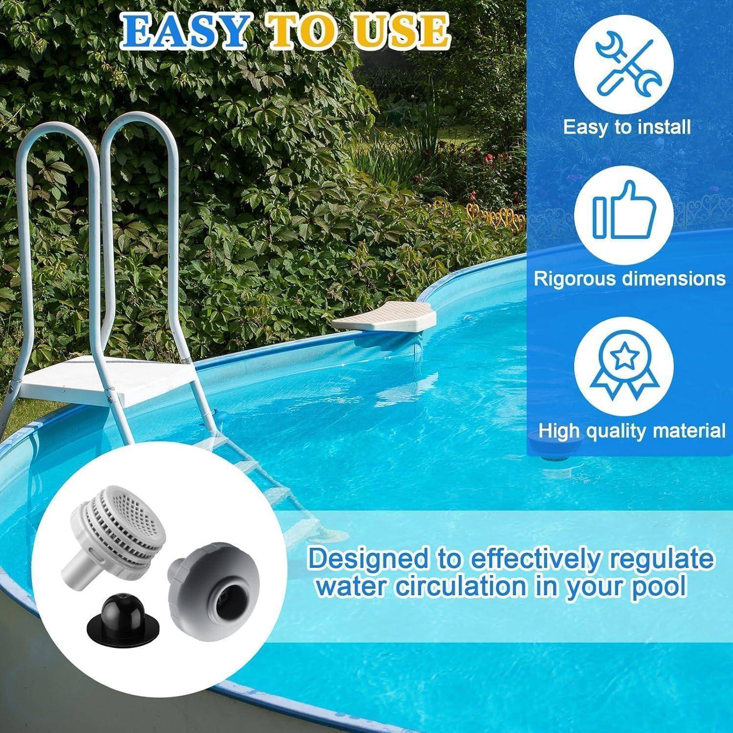 Pool Anschlussset 32mm mit Innengewinde für oberirdische Pools