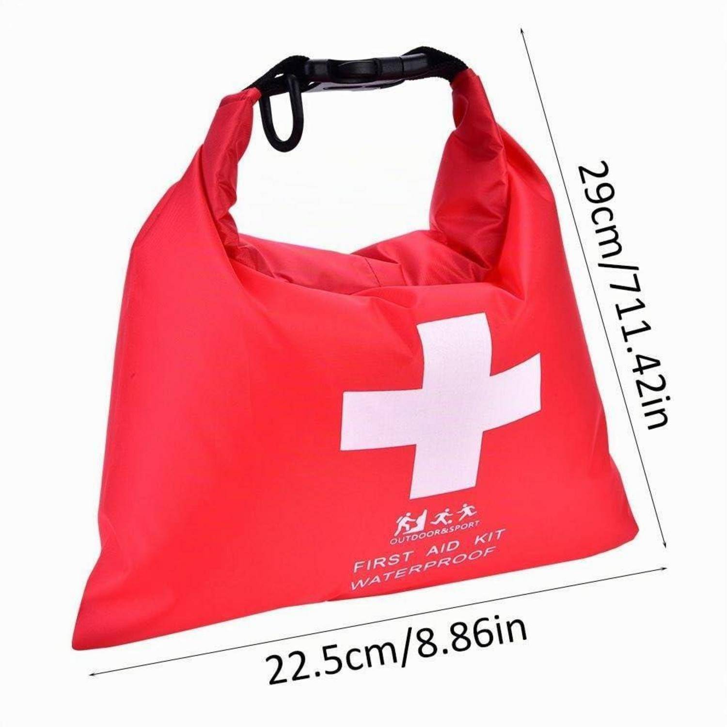 Erste Hilfe Tasche wasserdicht 1.2L Outdoor Sport Verbandtasche Rolltasche