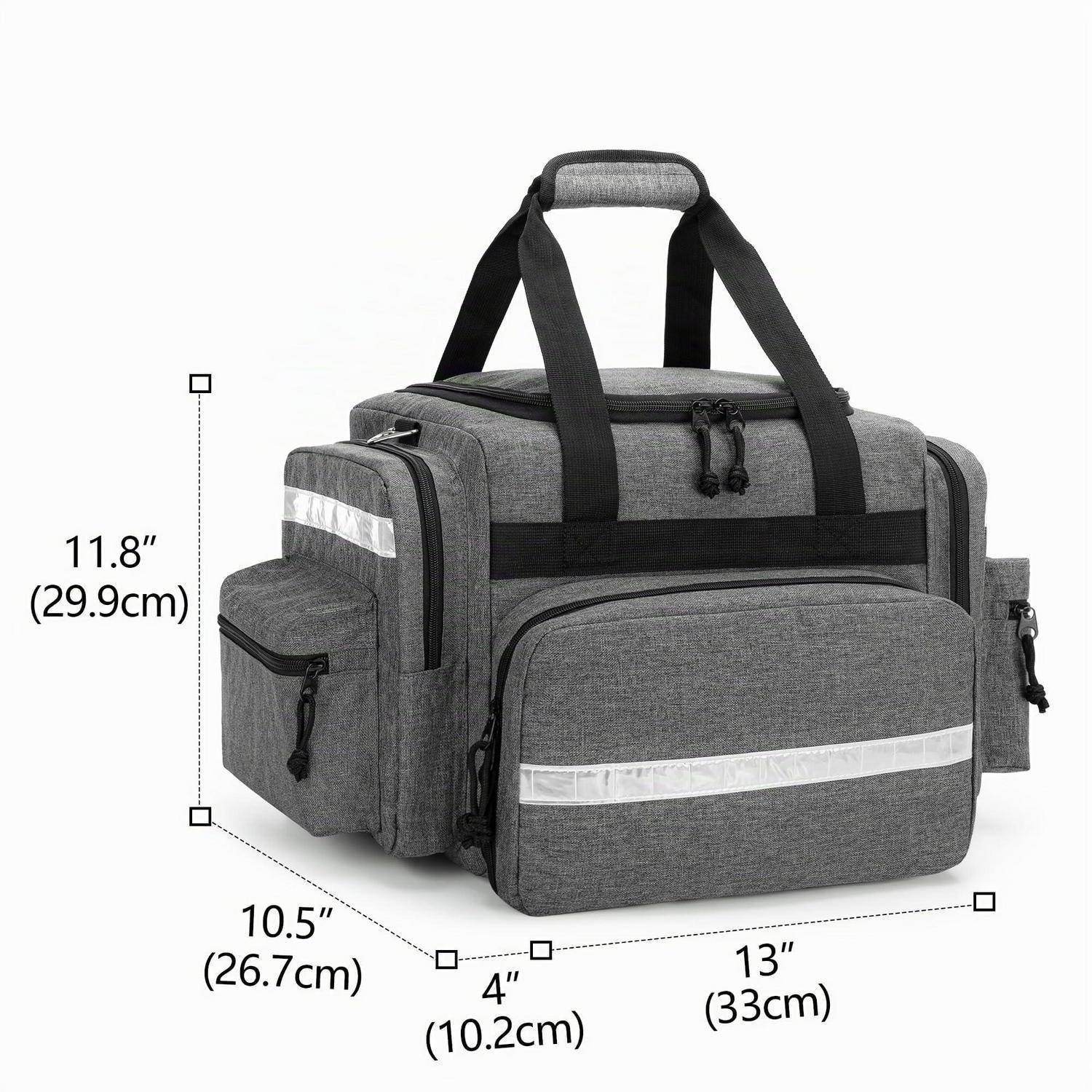 Damero Medizinische Trauma Tasche leer Grau mit Trennwänden