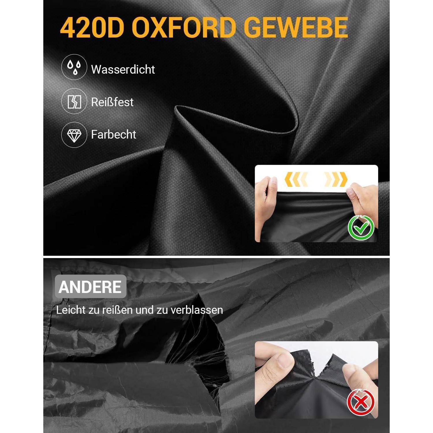 Fahrradabdeckung Lastenrad 258x105x125cm wasserdicht winddicht