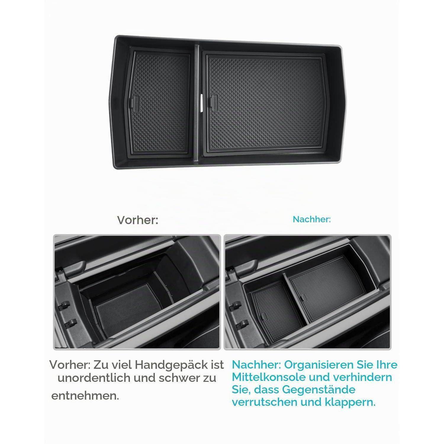 Mittelkonsolen Organizer für VW ID.7 ID7 2024-2026 ABS Kunststoff